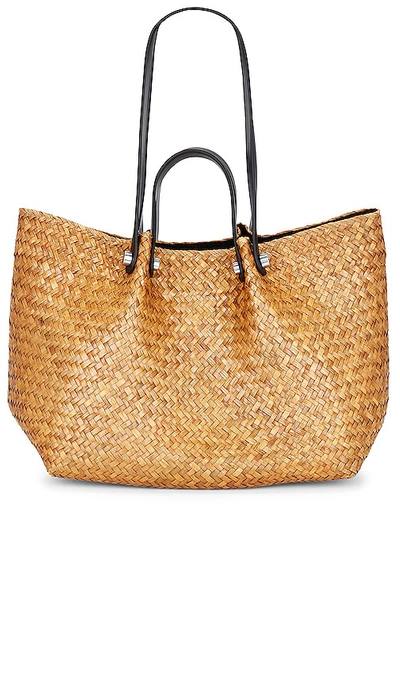 Allsaints Allington Straw Tote In Neutral