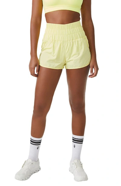 Fp Movement Free People  The Way Home Shorts In Lemon Verbana