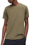 Allsaints Brace Tonic Crewneck T-shirt In Leaf Green
