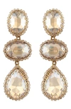 Deepa Gurnani Hadlee Drop Earrings In Gold