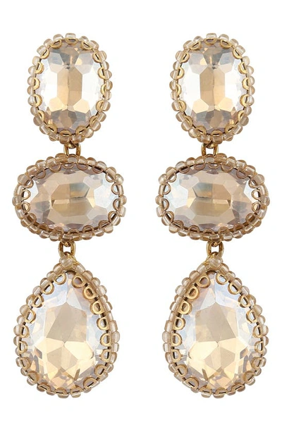 Deepa Gurnani Hadlee Drop Earrings In Gold