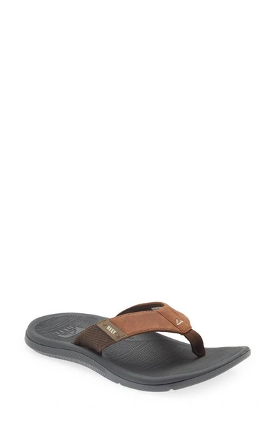 Reef Santa Ana Flip Flop In Grey/ Tan