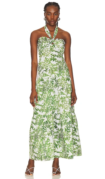 Karina Grimaldi Tania Print Dress In Savanna