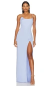 Amanda Uprichard X Revolve Talena Rose Gown In English Lavender