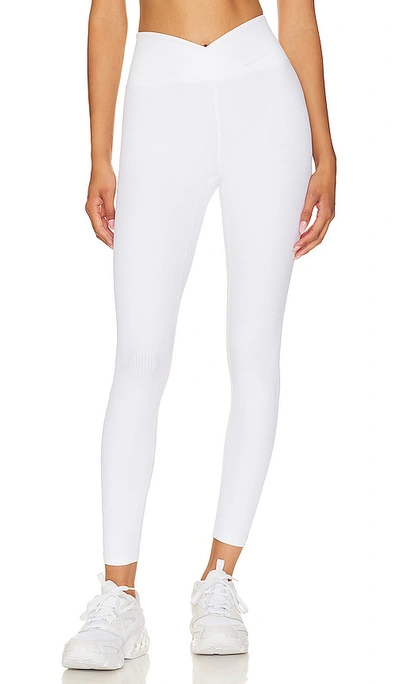 Year Of Ours Veronica Ribbed Leggings In White