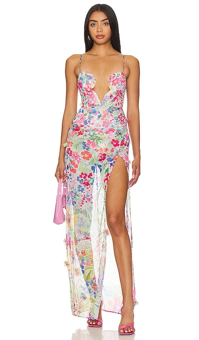 Nbd Idres Maxi Dress In Floral Multi