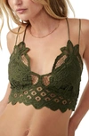 Free People Intimately Fp Adella Longline Bralette In Avocado Tree