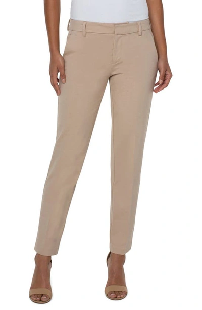 Liverpool Los Angeles Liverpool Jeans Company Kelsey Knit Trousers In Biscuit Tan