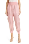 Cinq À Sept Cinq A Sept Giles High-waist Jogger Pants In Pink Sand