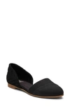 Toms Jutti Womens Suede Calf Hair D'orsay In Black