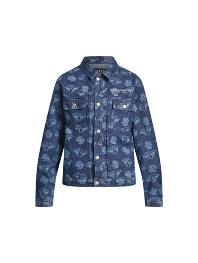 Billionaire Boys Club Dollars And Diamonds Denim Jacket In Blue