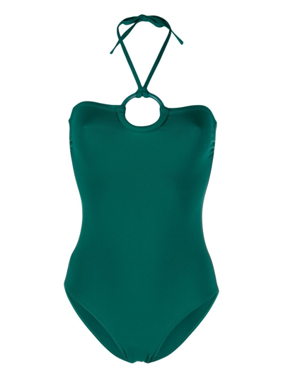 Eres Juanita Ring-embellished Swimsuit In Green