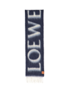 Loewe Logo Scarf In Blue