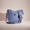 Coach Restored Chaise Crossbody In Pewter/washed Chambray