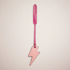 Coach Remade Lightning Bolt Bag Charm In Pink/multi