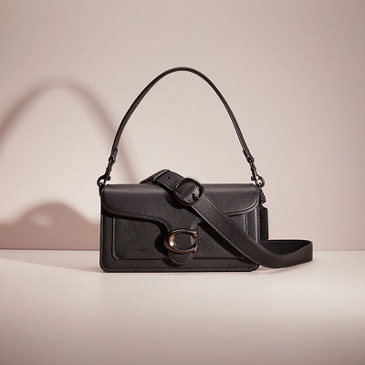 Coach Restored Tabby Shoulder Bag 26 In Pewter/black