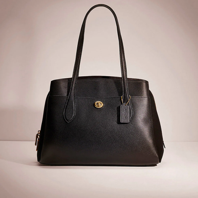 Coach Restored Lora Carryall In Brass/black