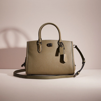 Coach Restored Brooke Carryall 28 In Pewter/army Green