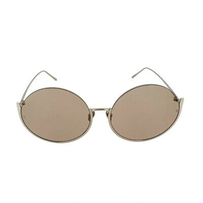 Pre-owned Linda Farrow Round Sunglasses Olivia 5276 Lfl1006c5sun Unisex