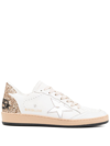 GOLDEN GOOSE WHITE BALL STAR LEATHER SNEAKERS,GWF00117F0045451035820260823
