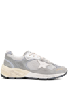 Golden Goose Deluxe Dad-star Silver Low Top Sneaker In Grey
