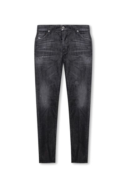 Dsquared2 Cool Guy Straight Leg Jeans In Black