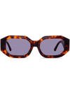 Linda Farrow X  Blake Sunglasses In Brown