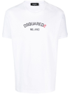 Dsquared2 Men's White Cotton T-shirt With Logo In White