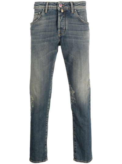Jacob Cohen Mid-rise Slim-fit Jeans In Blue