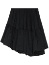 Cecilie Bahnsen Sarina Asymmetric Voluminous Tiered Skirt In Black