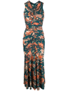 Ulla Johnson Gwynne Cutout Cotton Midi Dress In Green