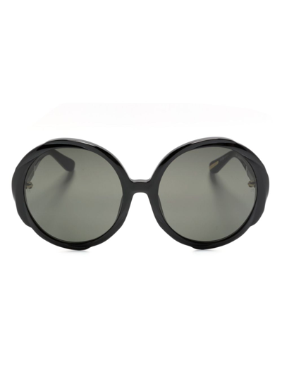 Linda Farrow Otavia Oversize-frame Sunglasses In Black