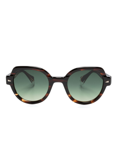 Gigi Studios Magguie Tortoiseshell-effect Sunglasses In Brown