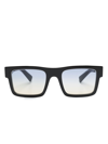 Prada Symbole Square-frame Sunglasses In Black