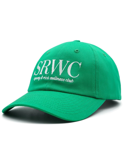 Sporty And Rich Upper East Side Cotton Cap In Green