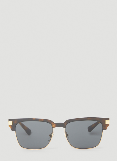 Versace Greca Sunglasses In Brown