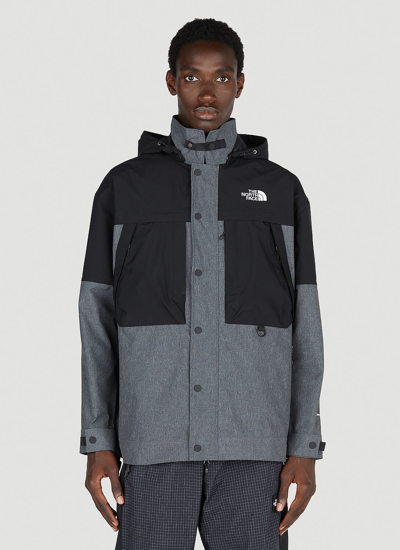 The North Face Logo Print Hooded Jacket In Black