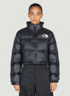 The North Face Nuptse Short Jacket In Black