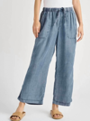 Splendid Angie Tie Waist Chambray Pants In Multi