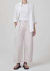 Citizen Of Humanity Payton Super High Waist Crop Wide Leg Utility Trousers In Multi