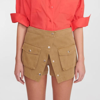 Staud Tamara Utility Skorts With Flap Pockets In Multi