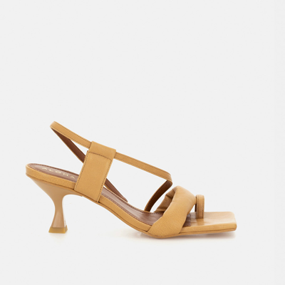 Alohas Asymmetric Straps Camel In Brown