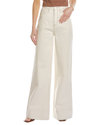 TRIARCHY TRIARCHY MS. ONASSIS OFF WHITE HIGH-RISE WIDE LEG JEAN