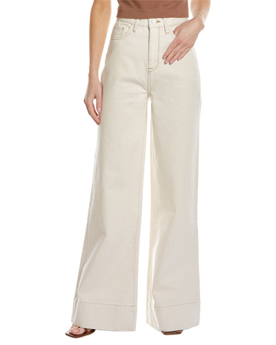Triarchy Straight Leg High Rise Jeans In Off White