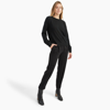 Naadam Reversible Cashmere Crewneck Sweater In Black