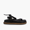 Alohas Tied Together Sandals In Black