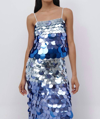 JONATHAN SIMKHAI Nikky Ombre Sequin Camisole In Light Sky Multi