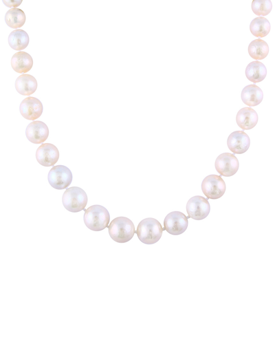 Splendid Pearls Splendid Freshwater Pearls Rhodium Plated 12-15mm Freshwater Pearl Necklace