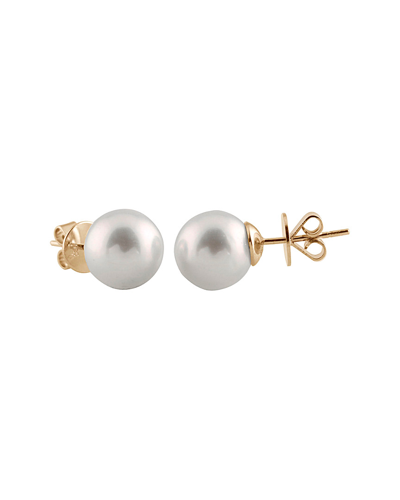 Splendid Pearls 14k 9-10mm South Sea Pearl Earrings
