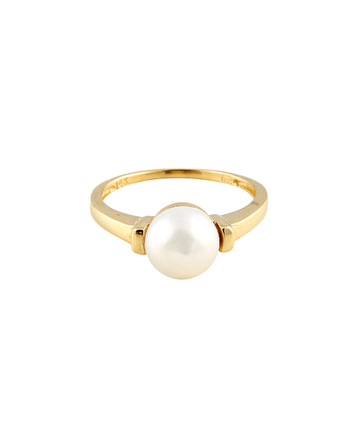 Splendid Pearls 14k 7-7.5mm Freshwater Pearl Ring